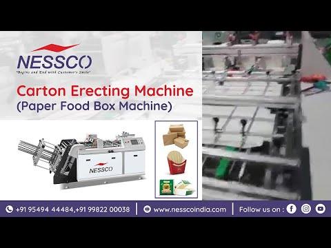 Carton Erecting Machine (Paper Food Box Machine) | Nessco  India