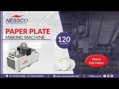 Paper Plate Making Machine (Speed 120 Pcs/Min) | Fully Automatic